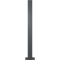 Ornamental bollard | steel tube 70 x 70 mm | series 4071B | stationary, to be fixed by plugswith base plate 100 x 150 mm